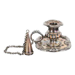 Antique Victorian Silverplate Chamberstick