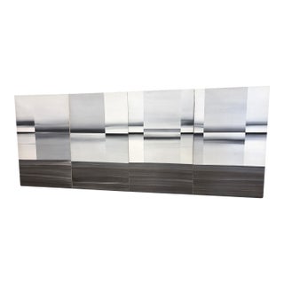 Nicole Mouracade Nim Abstract Acrylic on Canvas Set of 4 Panels For Sale