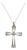 1920s Art Deco Diamond 14k Yellow Gold and Platinum Cross Pendant Necklace For Sale