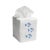 Size: W-4 ½”, D-4 ½”, H-5 ¼” (Fits the standard Puffs & Kleenex cubes) Fabric: White Linen / Cotton Embroidery: Blue...