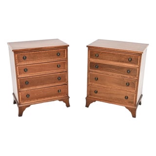 Vintage Georgian Chests of Drawers, 1930, Set of 2 For Sale