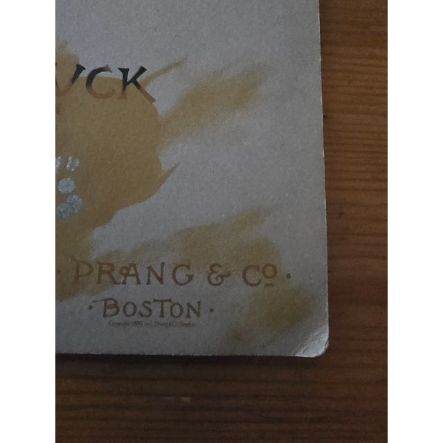 L. Prang 1889 Chromolithography Good Luck Book For Sale In Baltimore - Image 6 of 8