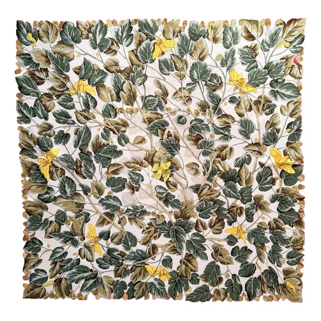 Hermès L’arbre De Soie 1995 Silk Scarf Designed by Antoine De Jacquelot For Sale