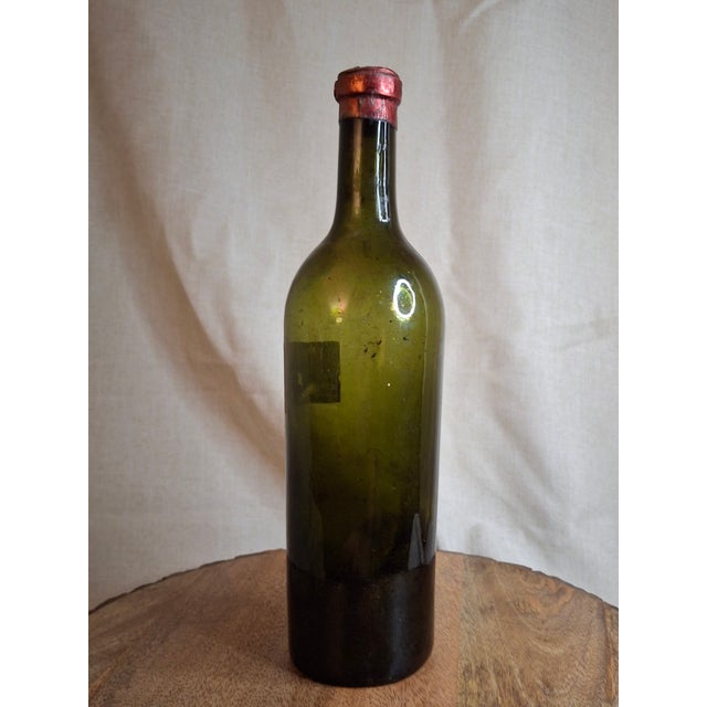 Green Rare Private Reserve Château Mouton Rothschild 1945 "Victory" Vintage – Unique Hand-Labeled Specimen For Sale - Image 8 of 16