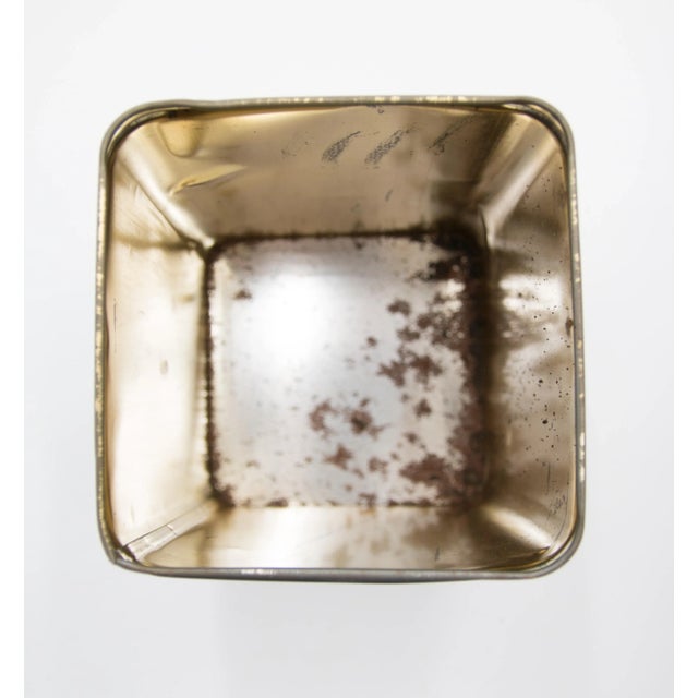 Black Antique French Hand Painted Tole Tea Tins Kitchen Canisters - A Pair For Sale - Image 8 of 10