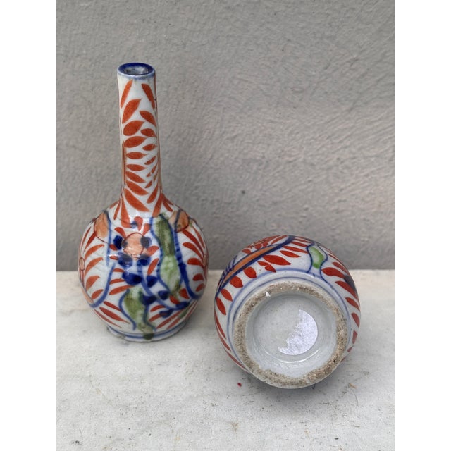 Late 19th Century Pair of Small 19th Century Japanese Imari Vase For Sale - Image 5 of 5