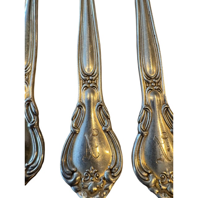 Gorham Antique Gorham "Chantilly" Dinner Fork 7". Sterling Silver. Per Fork, 6 Available For Sale - Image 4 of 4