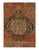 The first thing that stands out about the artistry of this small antique Persian Farahan carpet is its use of concentric...