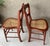 Wood Circa 1920 Solid Oak Wood & Cane Seat Two-Rung Curved Ladderback Accent Chairs – A Pair For Sale - Image 7 of 18