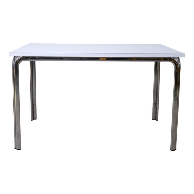 Vintage Space Age Bauhaus Style Dining Table, 1970s For Sale