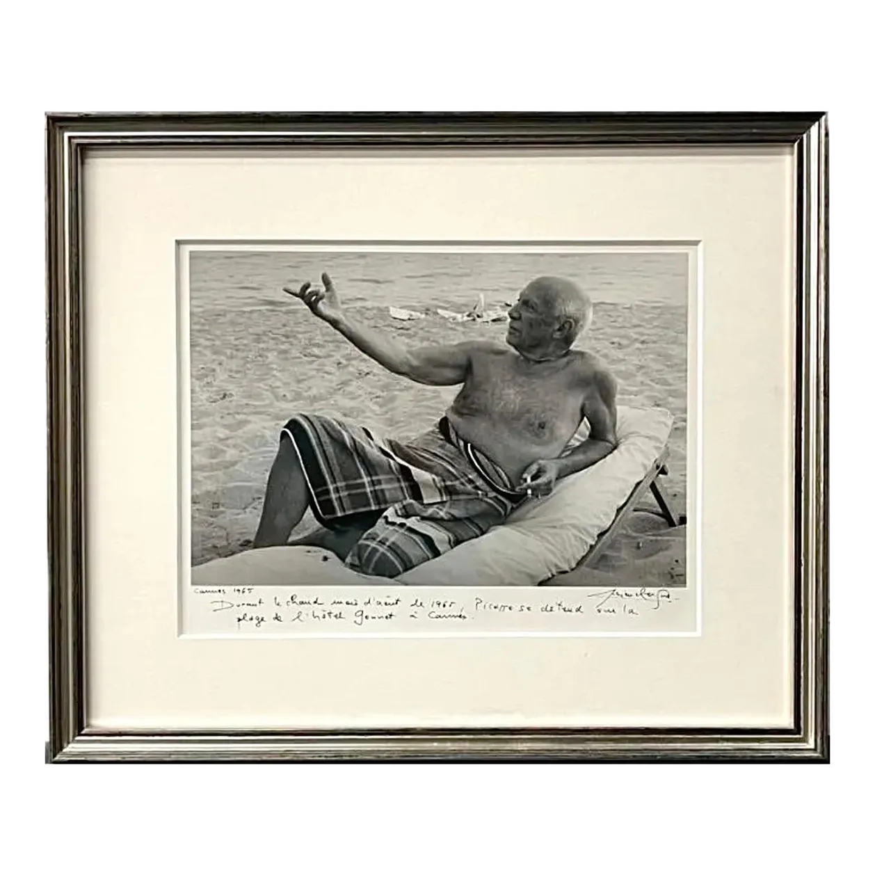 Lucien Clergue, Silver Gelatin Photograph Hand Signed Photo Pablo