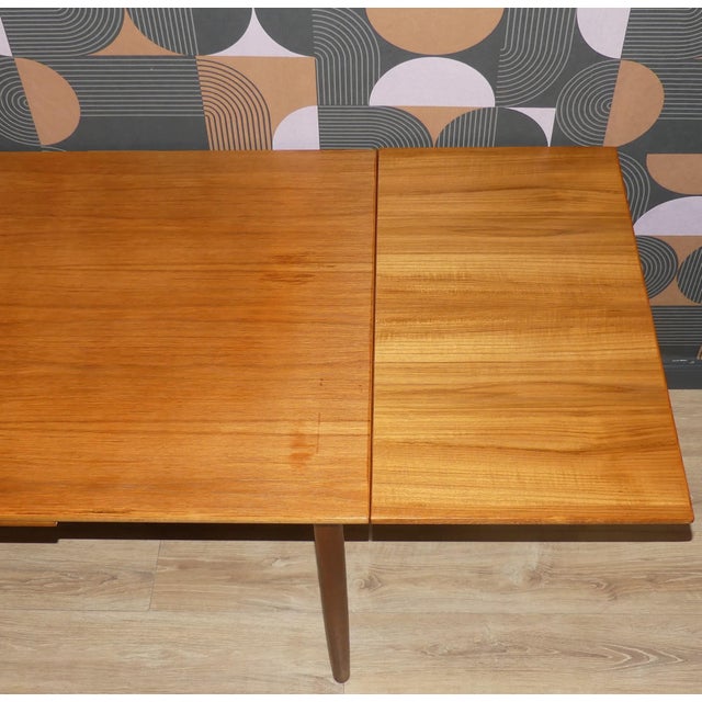 Teak Extendable Dining Table, Denmark, 1960s For Sale - Image 12 of 18