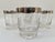Dorothy Thorpe Midcentury Vintage Dorothy Thorpe Silver Rim Etched Glasses - Set of 4 For Sale - Image 4 of 4