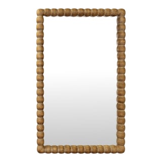 Perennial Bobbin Wood Mirror, Natural For Sale