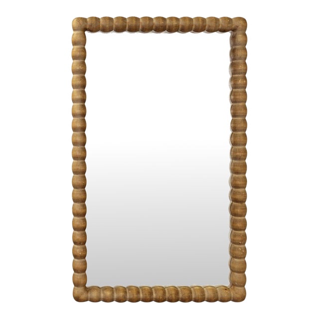 Perennial Bobbin Wood Mirror, Natural For Sale