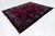 1920s Antique Chinese Art Deco Plum Wool Rug With Floral Vases & Navy Border For Sale - Image 12 of 12
