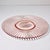 Indiana Glass Company Early 20th C Art Deco Hollywood Regency Boho Chic Depression Era Pink Glass Starburst Charger For Sale - Image 4 of 6