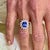 Blue Natural Tanzanite Diamond Ring 6.5 14k W Gold 2.61 TCW Certified For Sale - Image 8 of 14