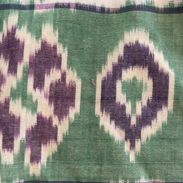 Textile Ikat Pillow Covers- a Pair For Sale - Image 7 of 12