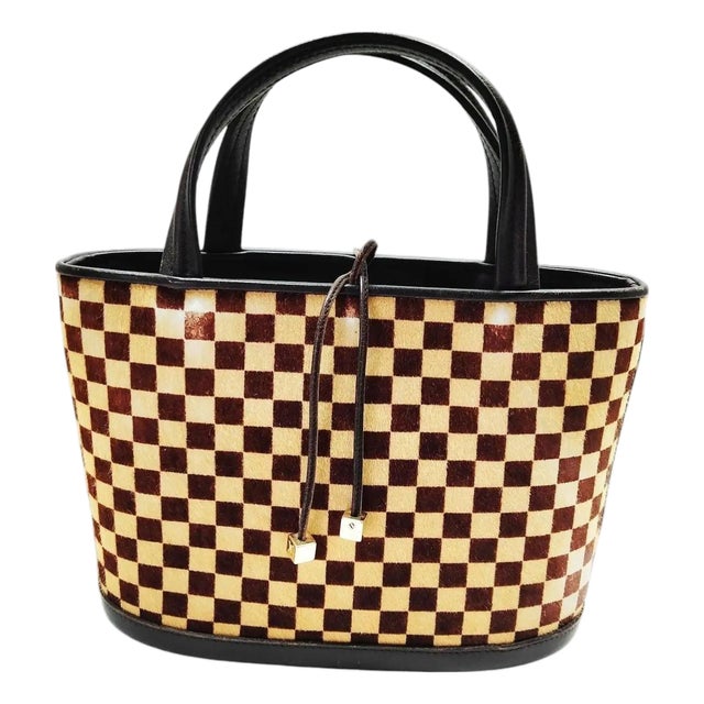 2000s Louis Vuitton Impala Brown Damier Sauvage Evening Minaudière Bag For Sale
