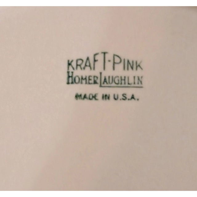 Ceramic 1941 Homer Laughlin Kraft Pink 56-Piece Dinnerware Set For Sale - Image 7 of 15