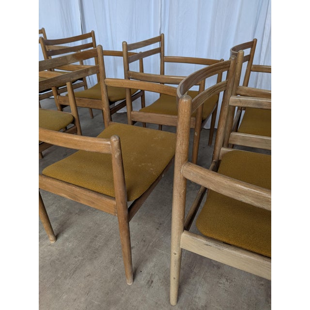 Brown Vintage Yugoslav Dining Chair from Stol Kamnik, 1970s, Set of 8 For Sale - Image 8 of 15