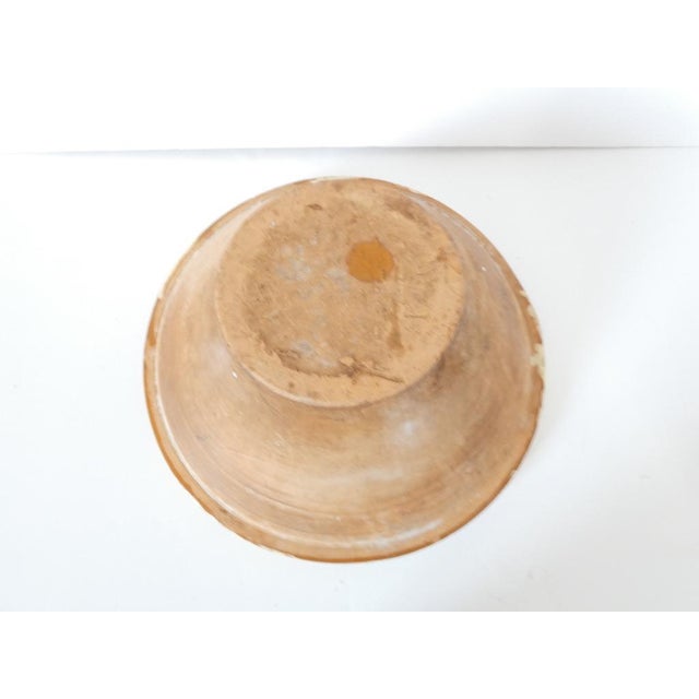 Large Vintage Terracotta Bowl For Sale - Image 9 of 12