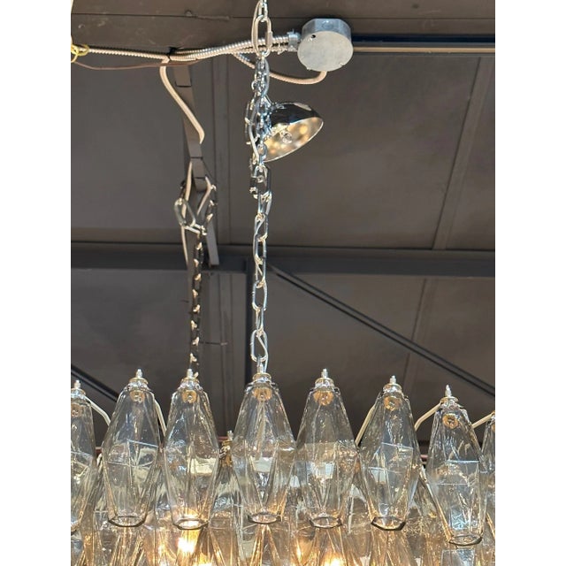 Glass Modern Murano Glass Poliheder Chandelier in Fume Color For Sale - Image 7 of 9
