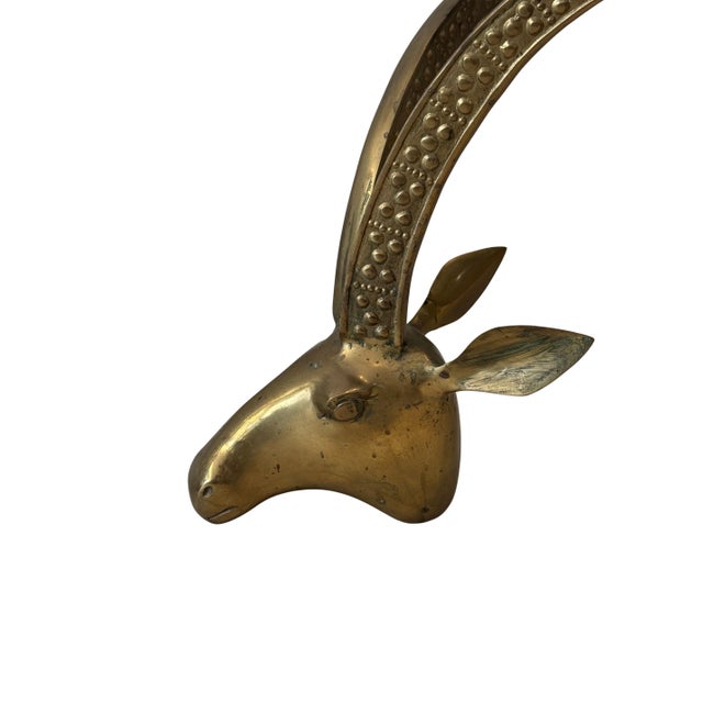 Vintage Brass Ibex or Rams Head Coffee Table Bases, C. 1960s For Sale - Image 11 of 14