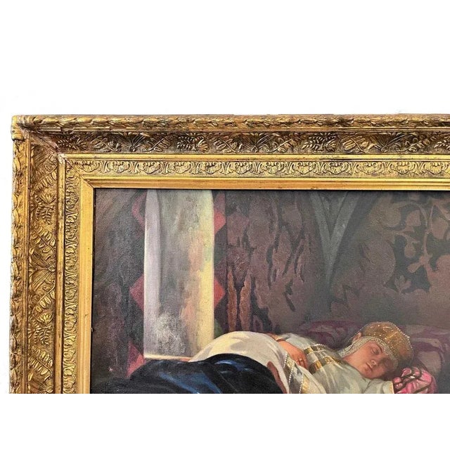 Stepevich, Tsar Ivan the Terrible Admiring Vasilisa Melentieva, Late 19th Century, Oil on Canvas, Framed For Sale - Image 7 of 11
