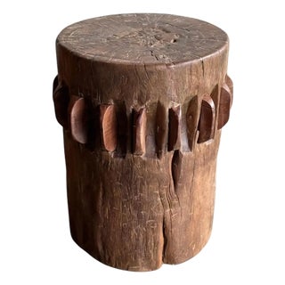 Solid Teak Sugar Cane Crusher / Grinder From Java, Indonesia C. 1970 For Sale