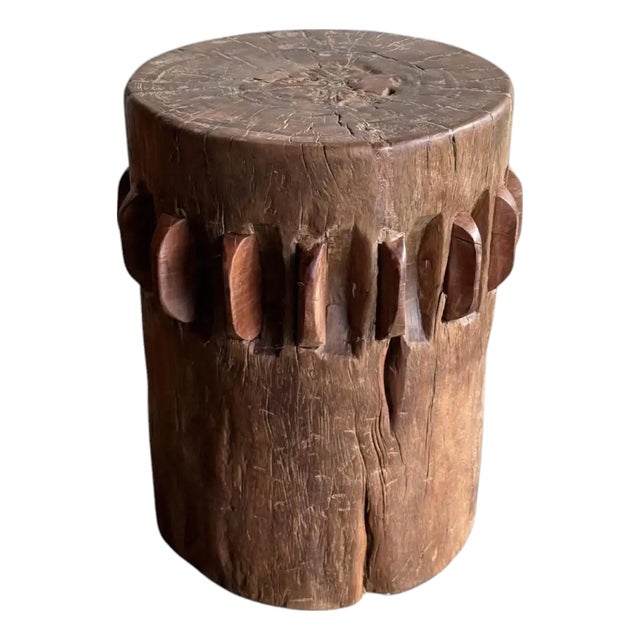 Solid Teak Sugar Cane Crusher / Grinder From Java, Indonesia C. 1970 For Sale