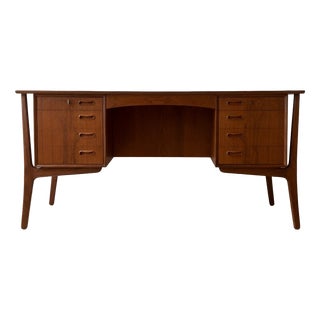 Teak Executive Desk from Svend Aage Madsen, 1960s For Sale