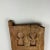 Brown Antique Architectural Salvage Small Wood Carved Door For Sale - Image 8 of 10