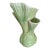 1950's Mid Century Vase Style Green Ceramic Tv Lamp For Sale
