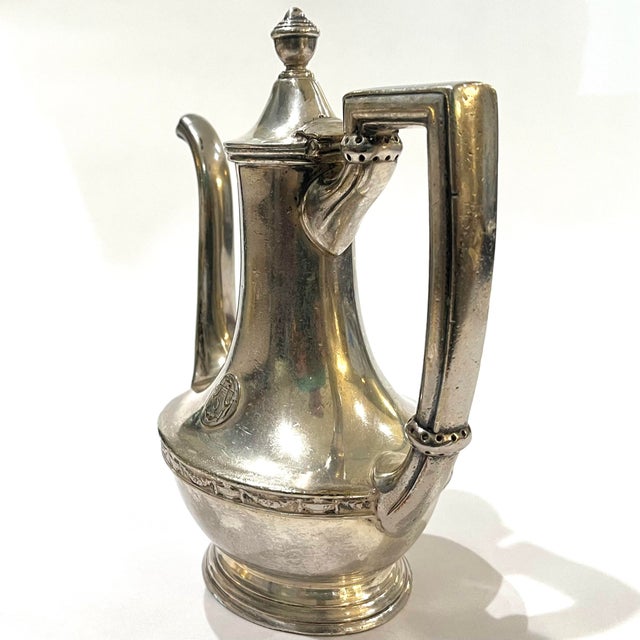 Early 20th Century Early 20th Century Hotel Silver Individual Teapot - Hotel Stadler For Sale - Image 5 of 13