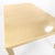 Rare find, McGuire oak dining table with a custom creamy-white finish. The table is framed by a faux-bamboo reeded apron...