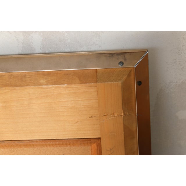 Vintage LaBarge Chinoiserie Silver-Leaf Reverse-Painted Wall Mirror — 1970s For Sale - Image 16 of 18