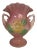 Hull U. S. A. Pottery Double Handle Pink and Yellow Magnolia Flower Vase For Sale