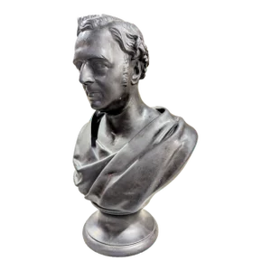 Mid 19th Century Wedgwood Bust of Robert Stephenson, by E. W. Wyon