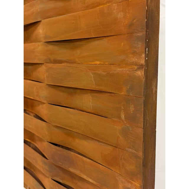 John Baughman Weave Series Wall Sculpture Brutalist Wood Art Panel 2010 For Sale - Image 11 of 18