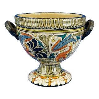 Vintage Vitrified Enamel Ceramic Cup Vase by MAR M.A.R. Pesaro, 1950s For Sale