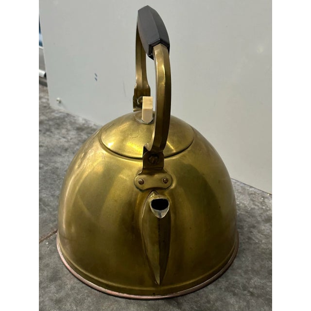 Metal Antique 19th Century Rood Koperen Dutch Scandanavian Large Copper Tea Kettle For Sale - Image 7 of 7