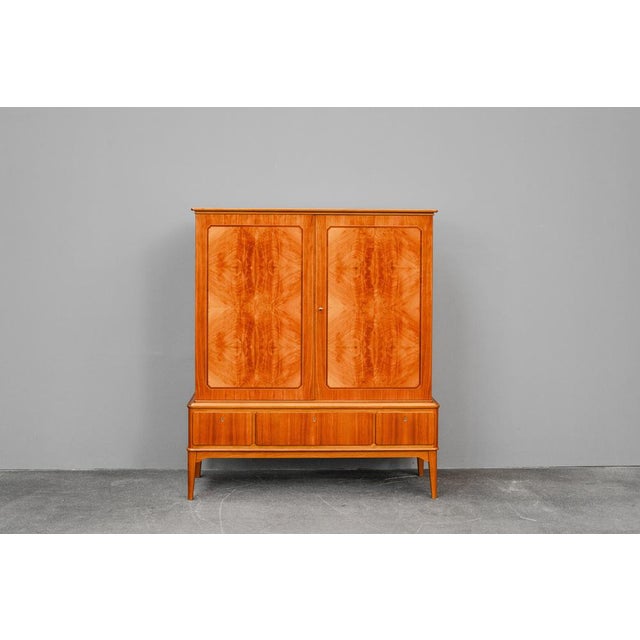 Mid-Century Modern Highboard in Walnut, 1900s For Sale - Image 16 of 16