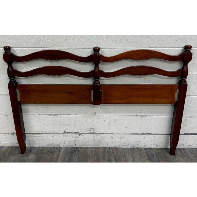 Vintage Full Size French Provincial French Country Style Bed For Sale - Image 16 of 16
