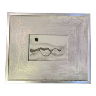 Contemporary Original Abstract Black Ink Painting For Sale