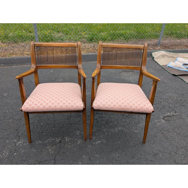 This pair of mid-century modernist armchairs by John Van Koert for Drexel perfectly captures the organic sophistication of...