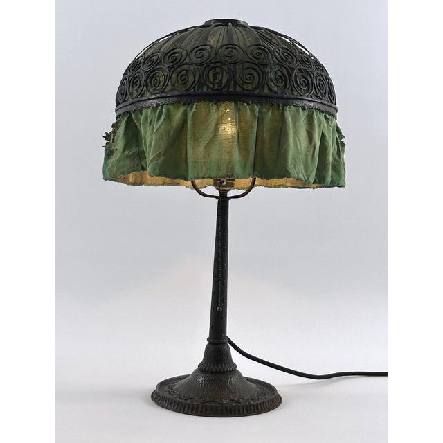 Antique Art Nouveau Table Lamp from Reinhold Kirsch, 1900s For Sale - Image 4 of 18