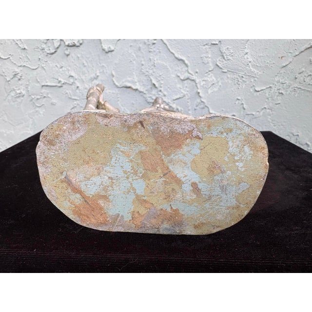 Antique Cast Metal Colonial Gentleman Sculpture With Staff, Circa Early 20th Century For Sale - Image 10 of 10