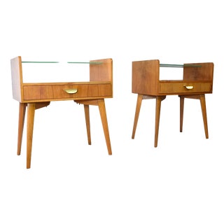 Bedside Tables by Helmut Magg for WK Möbel, 1950s, Set of 2 For Sale